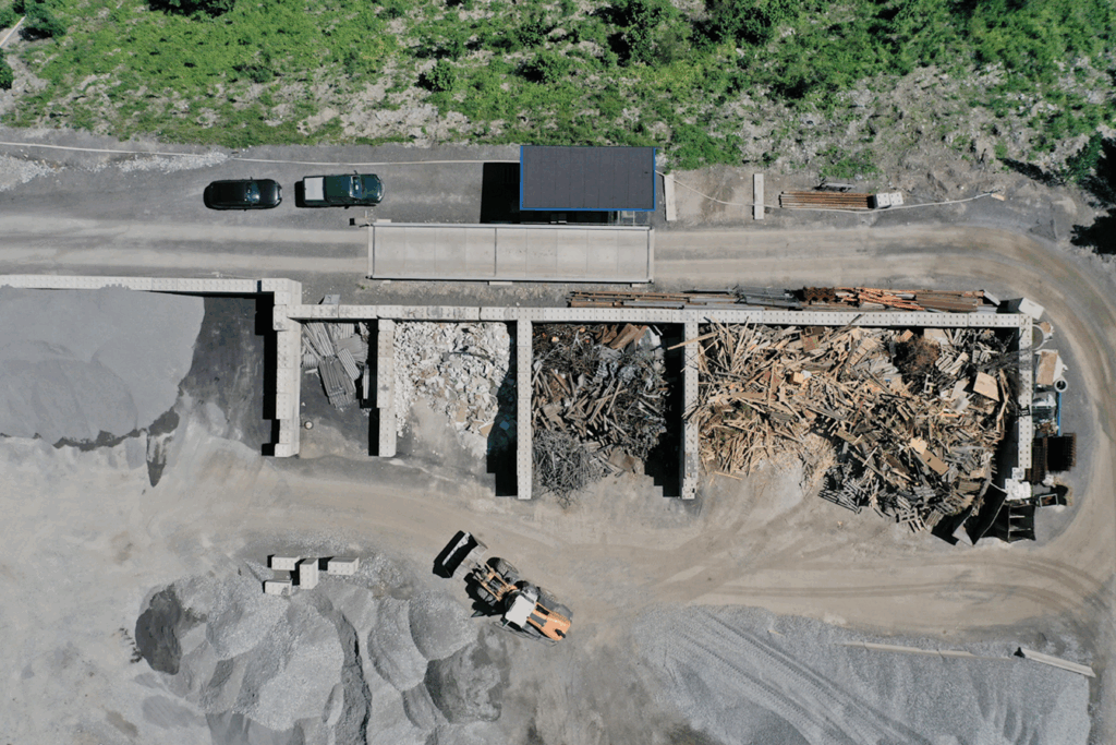 Mülltrennungsanlage Luftbild